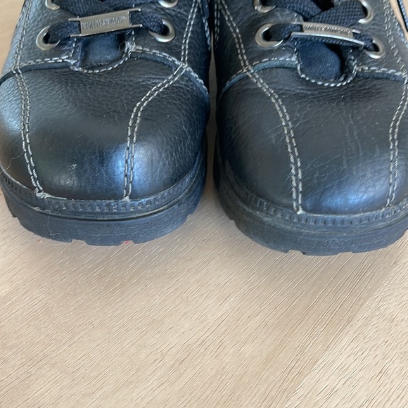 Harley-Davidson Motorcycle boots. Black low rise lace up boots size 9. Chunky - Picture 15 of 15